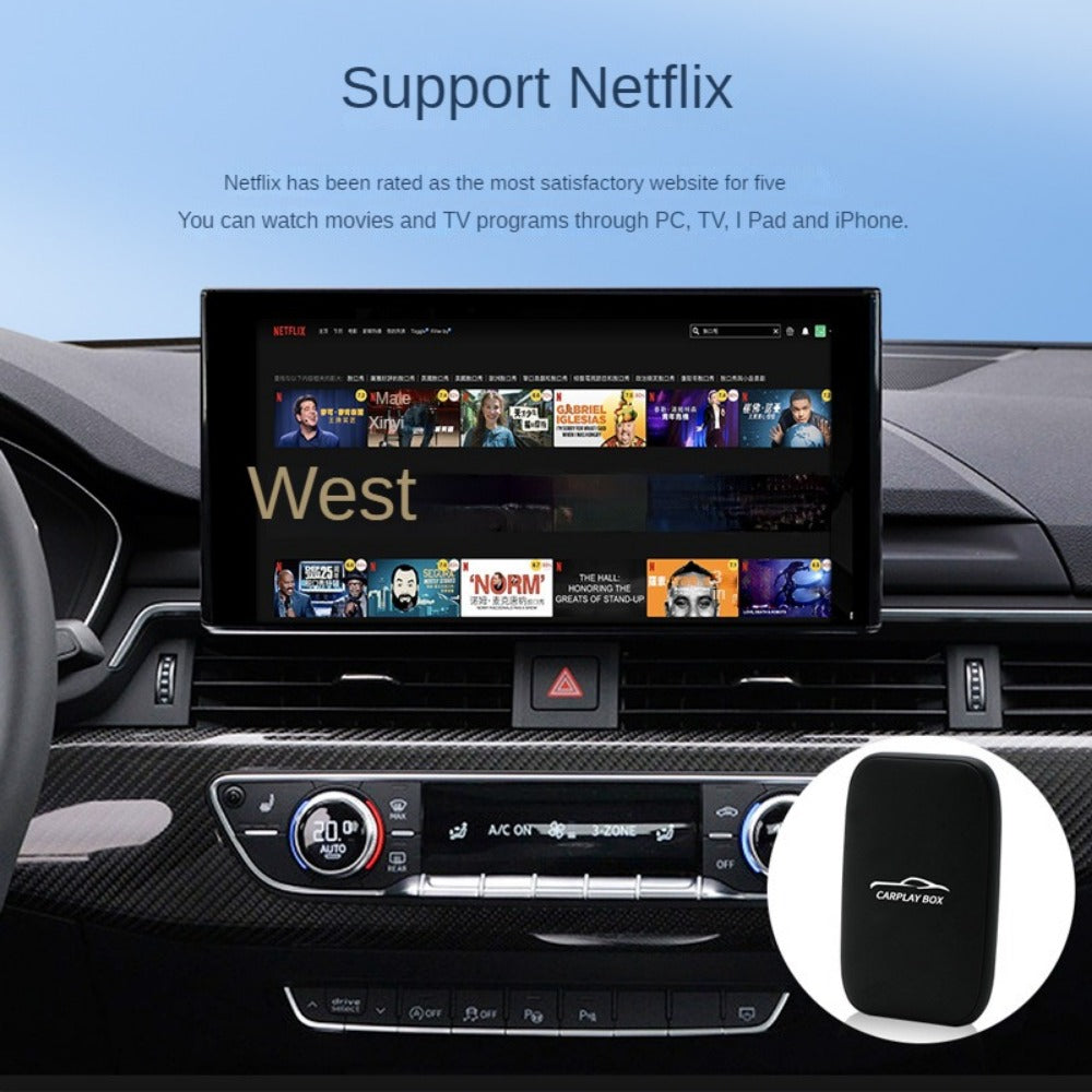 Kabellose CarPlay & Android Auto Smart TV Box