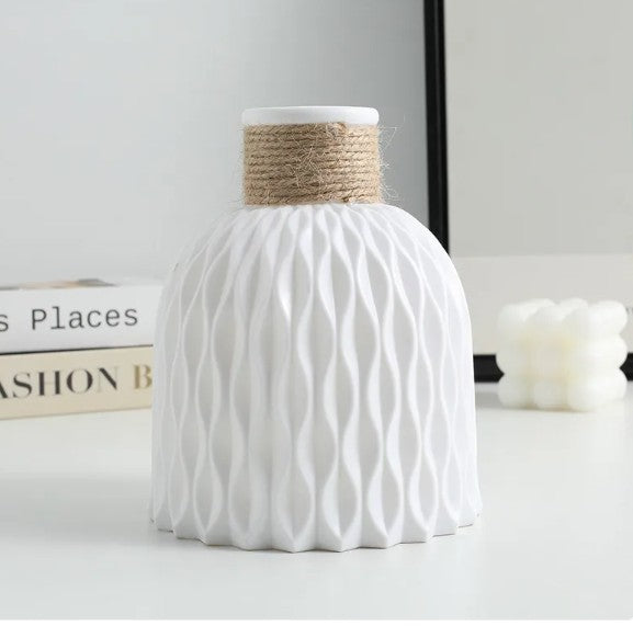 Jarrón de Flores de Plástico DIY