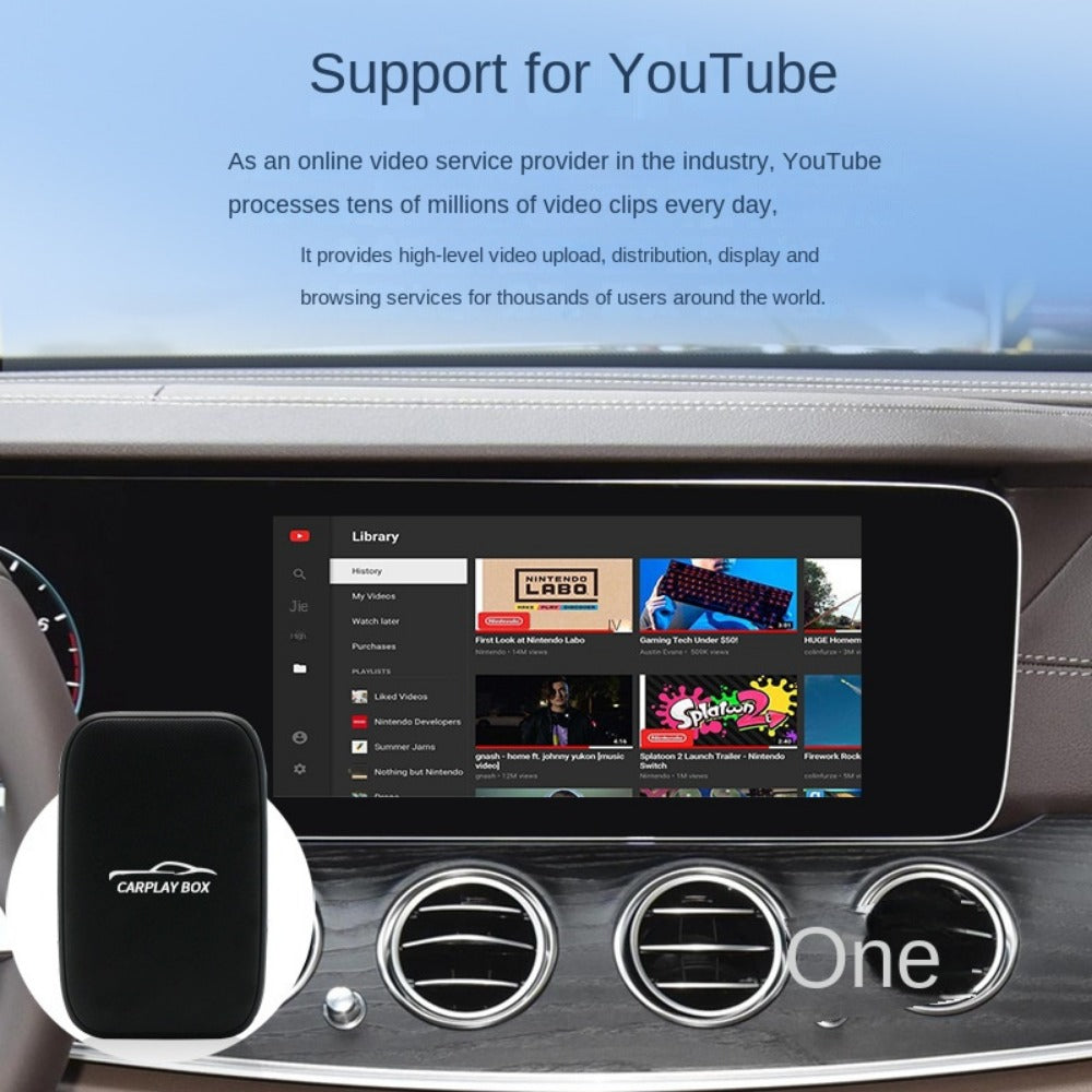 Kabellose CarPlay & Android Auto Smart TV Box