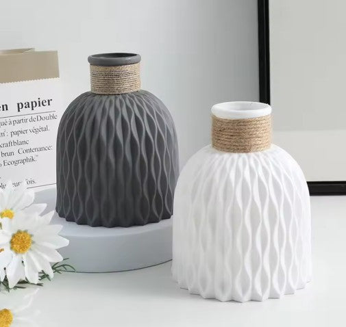 Jarrón de Flores de Plástico DIY