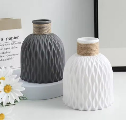 Jarrón de Flores de Plástico DIY