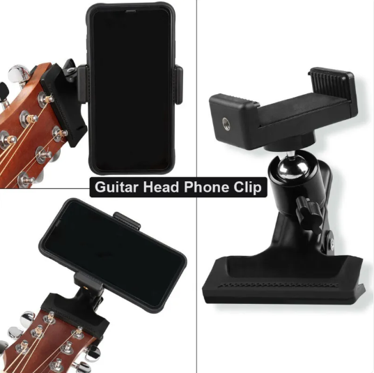 Telefoonhouder voor Gitaar — Clip Stand voor Muzikanten