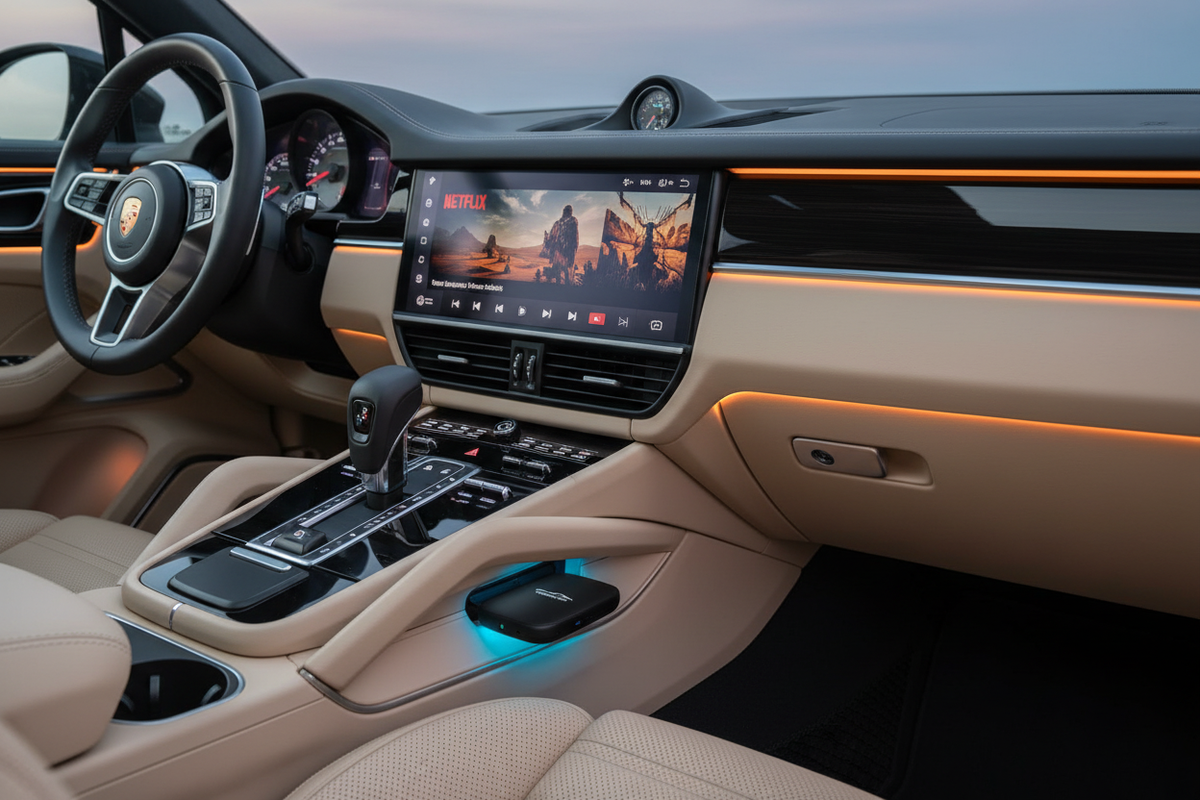 CarPlay Box Porsche Netflix