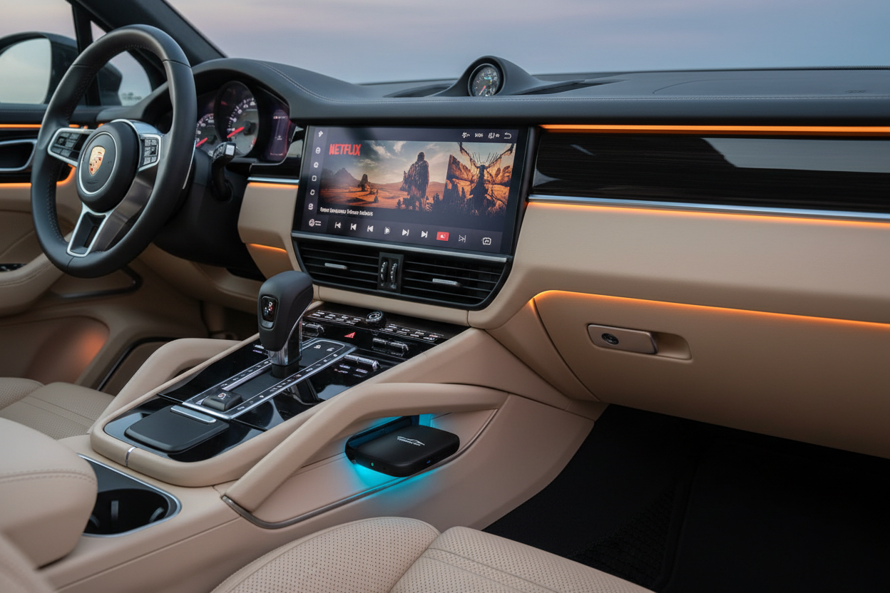 CarPlay Box Porsche Netflix